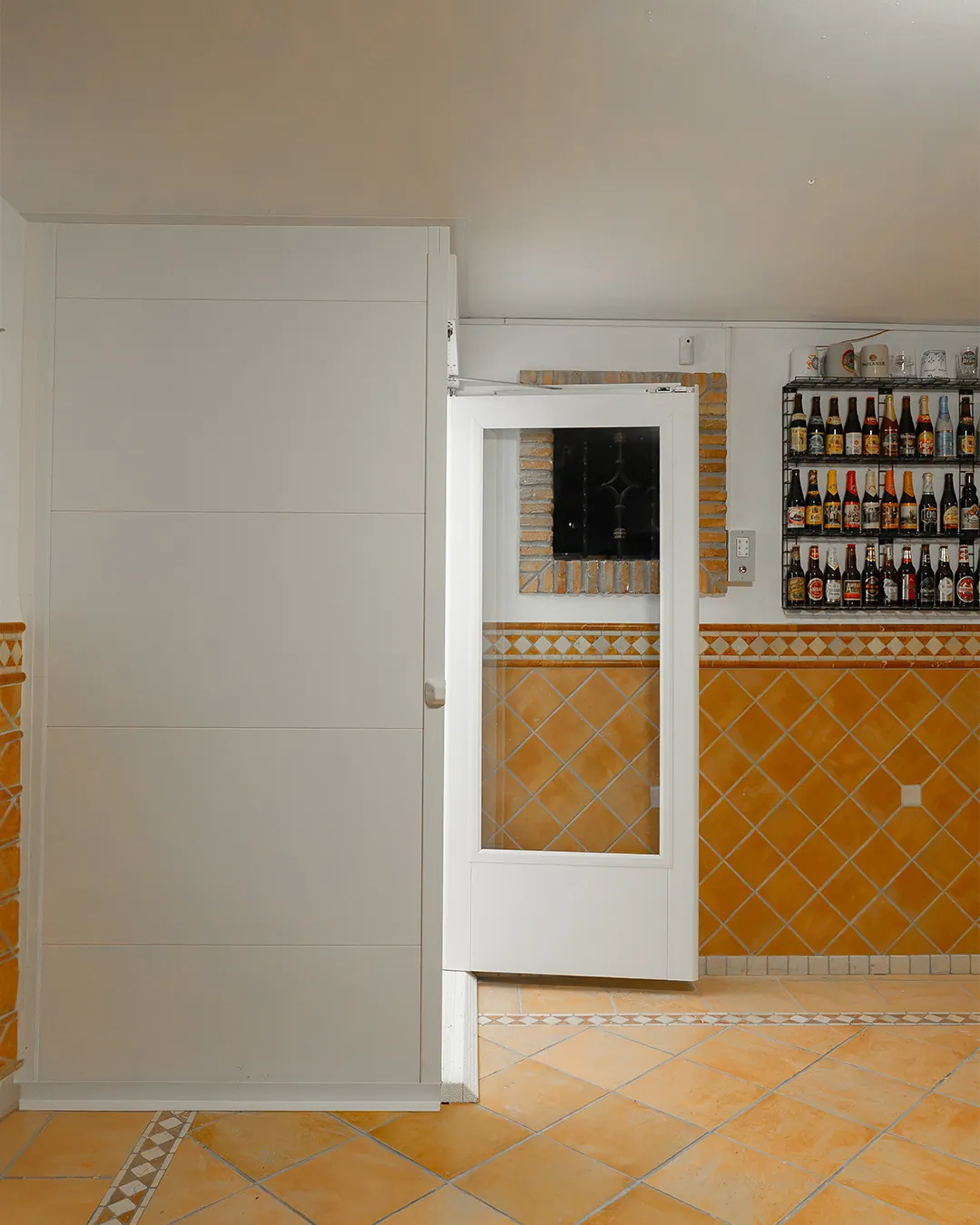 Ascensor Aritco HomeLift Compact de cristal y paneles en blanco · Vivienda unifamiliar con patio en Córdoba · vista general