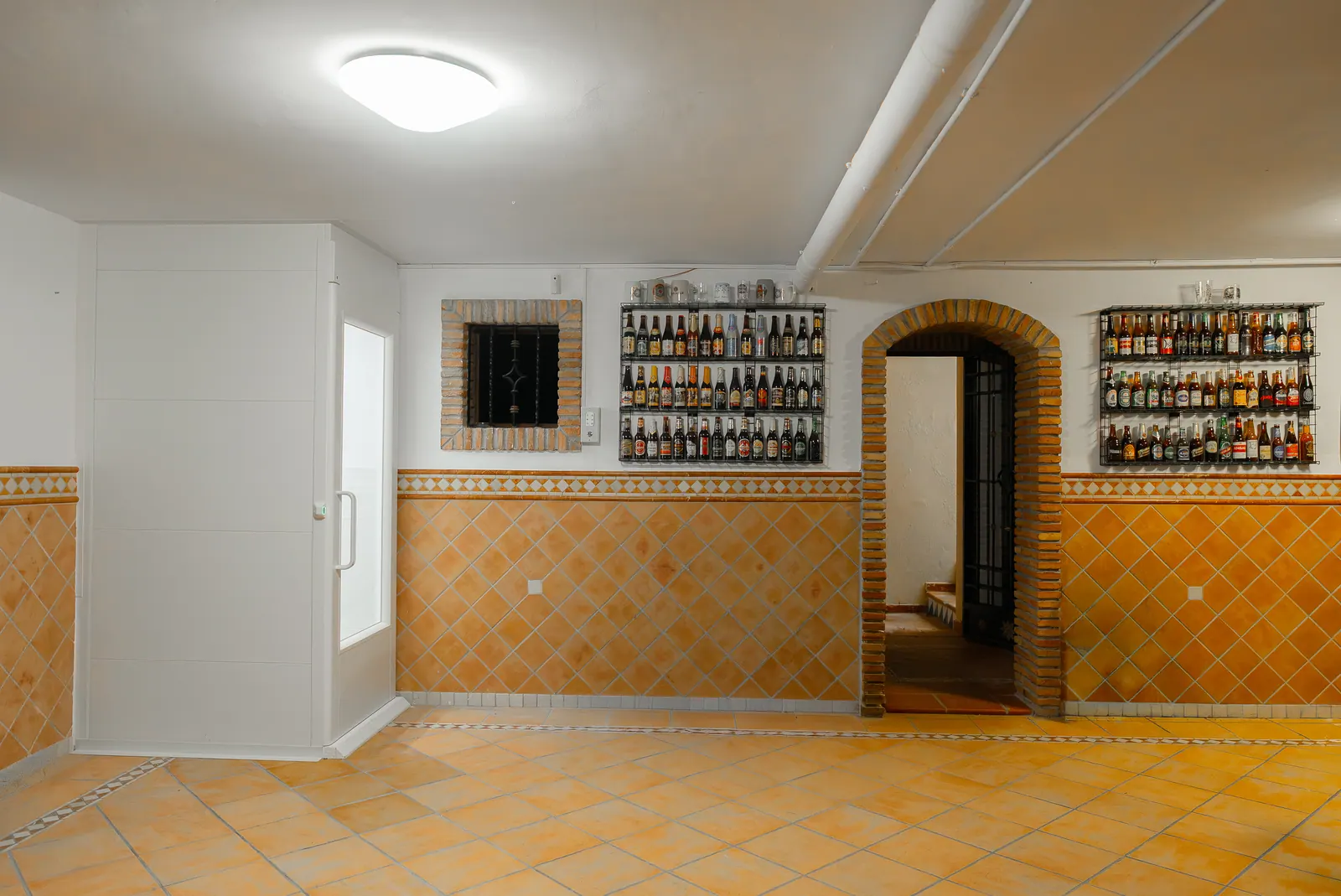 Ascensor Aritco HomeLift Compact de cristal y paneles en blanco · Vivienda unifamiliar con patio en Córdoba · vista general